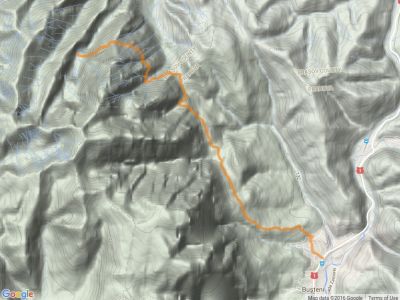 Buşteni - Căminul Alpin - Poiana Coştilei - Poiana Pichetul Roşu - La Prepeleac - Mălăieşti Chalet